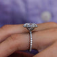 4.70 Ct Oval Cut Moissanite Engagement Ring