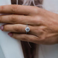 4 Ct Round Brilliant Cut Moissanite Engagement Ring