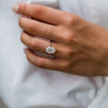 4.70 Ct Oval Cut Moissanite Engagement Ring