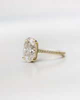 5 Ct Oval Cut Moissanite Ring