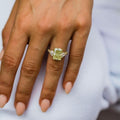 5 Ct Canary Yellow Radiant Cut Moissanite Engagement Ring