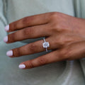 2.75 Ct Cushion Cut Moissanite Ring