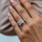 Toi Et Moi 6 Ct Pear & Emerald Cut Moissanite Ring