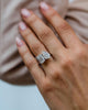 Toi Et Moi 6 Ct Pear & Emerald Cut Moissanite Ring