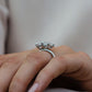Toi Et Moi 6 Ct Pear & Emerald Cut Moissanite Ring