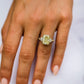 5 Ct Canary Yellow Radiant Cut Moissanite Engagement Ring