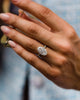 7 Ct Oval Cut Moissanite Engagement Ring