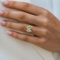 Toi Et Moi 3.75 Ct Pear & Marquise Cut Moissanite Ring