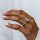 5 Ct Elongated Pear Cut Moissanite Ring