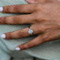 2 Ct Radiant Cut Moissanite Engagement Ring