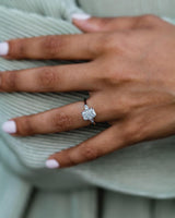 2 Ct Radiant Cut Moissanite Engagement Ring