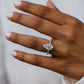 5 Ct Elongated Pear Cut Moissanite Ring