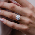 5 Ct Round Brilliant Cut Moissanite Ring
