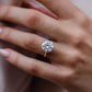5 Ct Round Brilliant Cut Moissanite Ring