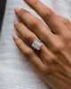 3.55 Ct Radiant Cut Moissanite Engagement Ring