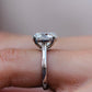 5 Ct Round Brilliant Cut Moissanite Ring