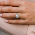 3 Ct Oval Cut Moissanite Engagement Ring