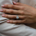 5.70 Ct Cushion Cut Moissanite Ring