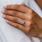 4.10 Ct Elongated Pear Cut Moissanite Ring