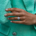 5 Ct Cushion Cut Moissanite Ring