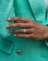 5 Ct Cushion Cut Moissanite Ring