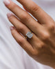 3.80 Ct Radiant Cut Moissanite Engagement Ring