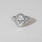 3.50 Ct Oval Cut Moissanite Engagement Ring