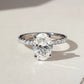 2.90 Ct Oval Cut Moissanite Engagement Ring