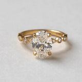 3 Ct Oval Cut Moissanite Engagement Ring