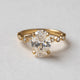 3 Ct Oval Cut Moissanite Engagement Ring