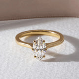 1.10 Ct Marquise Cut Moissanite Engagement Ring