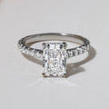 2 Ct Radiant Cut Moissanite Engagement Ring