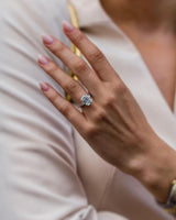 4 Ct Emerald Cut Moissanite Engagement Ring
