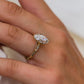 Old mine 4.70 Ct Oval Cut Moissanite Ring