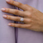 3.80 Ct Emerald Cut Moissanite Engagement Ring