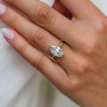 Old mine 4.70 Ct Oval Cut Moissanite Ring