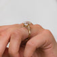 Old mine 4.70 Ct Oval Cut Moissanite Ring
