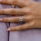 3.80 Ct Emerald Cut Moissanite Engagement Ring