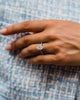 2.90 Ct Oval Cut Moissanite Engagement Ring