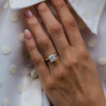 3.10 Ct Radiant Cut Moissanite Engagement Ring