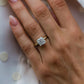 3.10 Ct Princess Cut Moissanite Engagement Ring