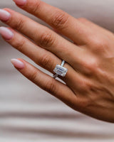 5 Ct Emerald Cut Moissanite Engagement Ring