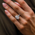 7 Ct Oval Cut Moissanite Engagement Ring