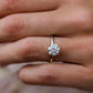 2 Ct Round Cut Moissanite Ring