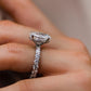 7 Ct Oval Cut Moissanite Engagement Ring
