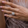 8 Ct Radiant Cut Moissanite Engagement Ring