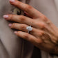 7 Ct Oval Cut Moissanite Engagement Ring