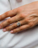 4.60 Ct Emerald Cut Moissanite Engagement Ring