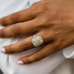 3.55 Ct Canary Yellow Radiant Cut Moissanite Ring