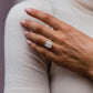 4.40 Ct Radiant Cut Moissanite Engagement Ring